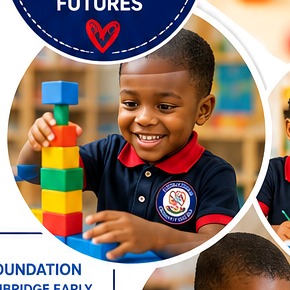 Young learner building with colourful blocks
